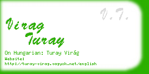 virag turay business card