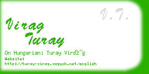 virag turay business card